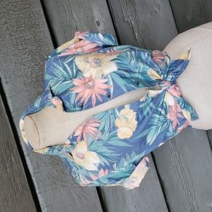 Vintage Pastel Floral Top